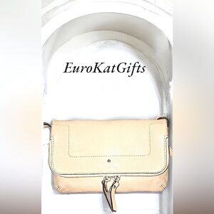 Kate Spade Mariana Marilyn Cream Leather Crossbody Bag Purse Shoulder Bag. EUC